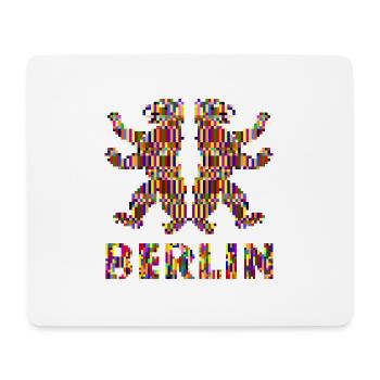 Berlin Pixel Pride - Mousepad (Querformat) - Weiß - Vorne