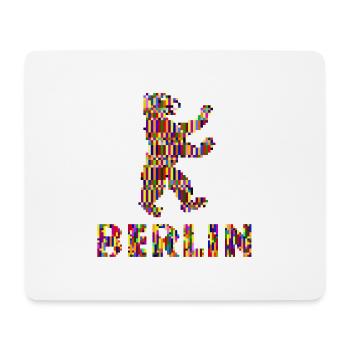 Berlin Pixel Pride - Mousepad (Querformat) - Weiß - Vorne