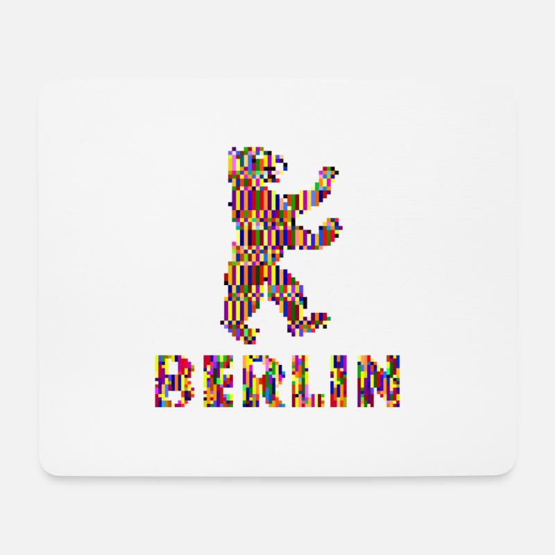 Berlin Pixel Pride - Mousepad (Querformat) - Weiß