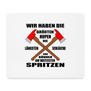 Feuerwehr - Mousepad (Querformat) - Weiß - Vorne