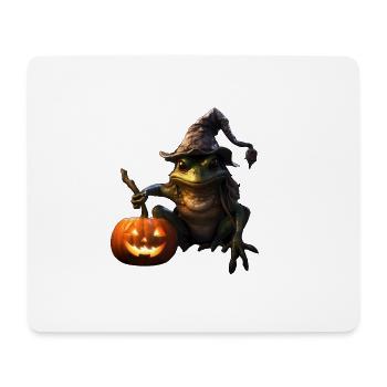 Crapaud sorcier d’Halloween - Tapis de souris (format paysage) - blanc - Devant