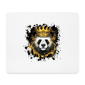 Panda Head Portrait Crown - Mouse Pad (horizontal) - white - Front