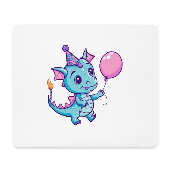 Dragon Birthday Baby - Mouse Pad (horizontal) - white - Front