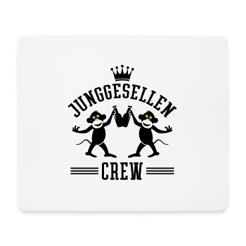 Junggesellen Crew Jga Witzig Bier - Mousepad (Querformat) - Weiß - Vorne
