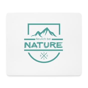Neulich bei Nature - Mint - Mousepad (Querformat) - Weiß - Vorne