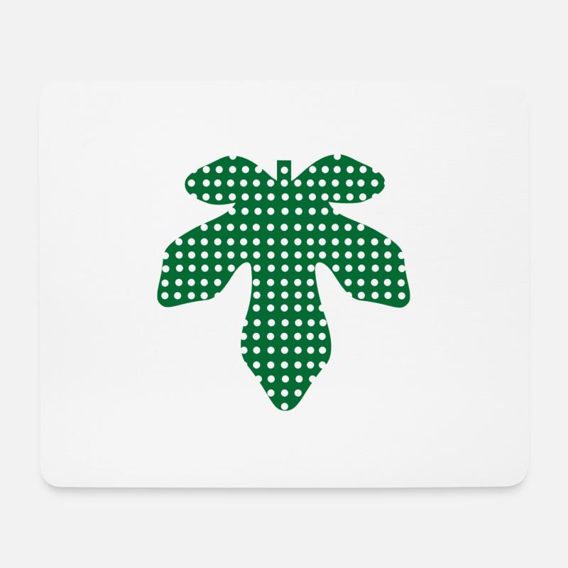 Feigenblatt - Mousepad (Querformat) - Weiß