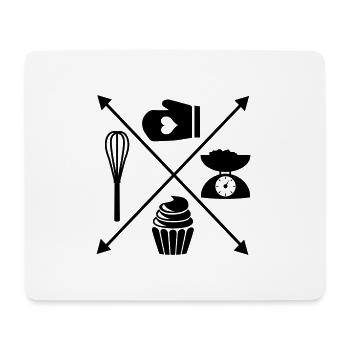 to bake - Mouse Pad (horizontal) - white - Front