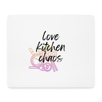 Chaos de cuisine - Tapis de souris (format paysage) - blanc - Devant