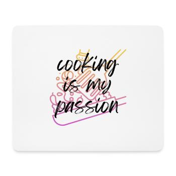 La cuisine est ma passion! - Tapis de souris (format paysage) - blanc - Devant
