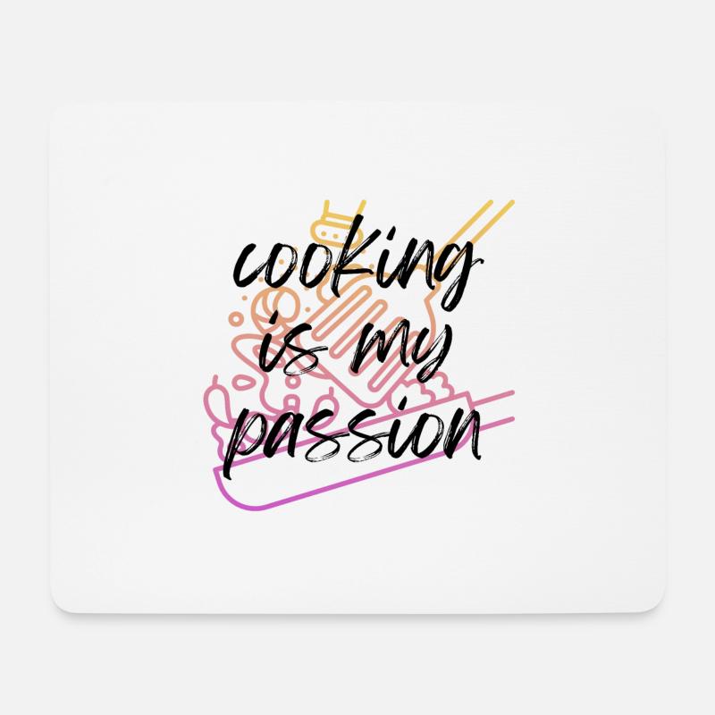 Kochen ist meine Leidenschaft! - Mousepad (Querformat) - Weiß