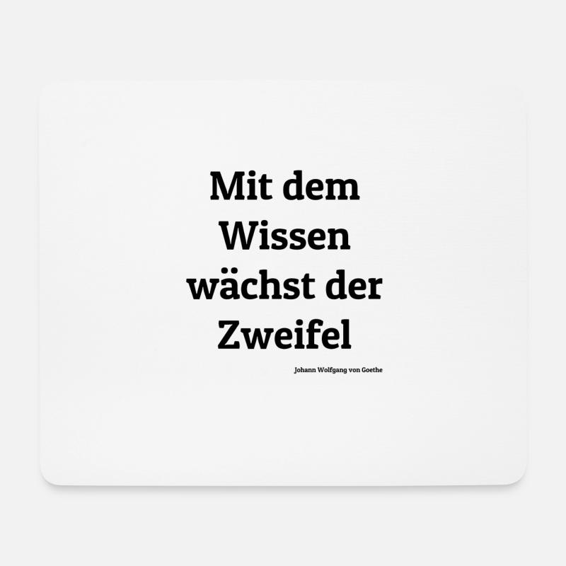 Goethe Zitat - Mousepad (Querformat) - Weiß