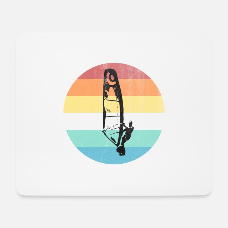 Windsurfer - Mousepad (Querformat) - Weiß
