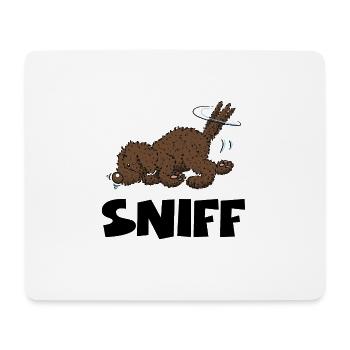 sniff1 2 - Tapis de souris (format paysage) - blanc - Devant