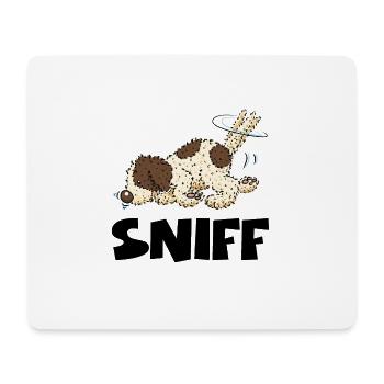 sniff1 1 - Tapis de souris (format paysage) - blanc - Devant