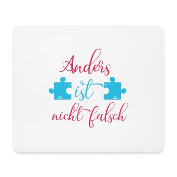 Sei anders Be Different LGBT Gay Regenbogen Pride - Mousepad (Querformat) - Weiß - Vorne