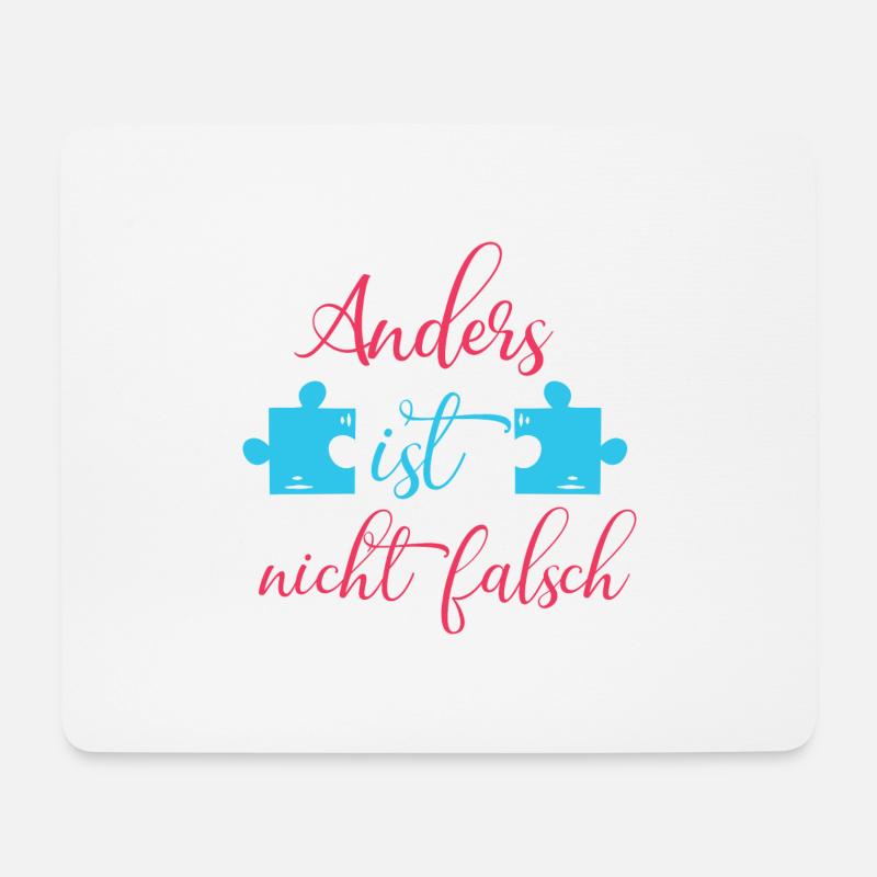 Sei anders Be Different LGBT Gay Regenbogen Pride - Mousepad (Querformat) - Weiß