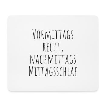 Mittagsschlaf - Mousepad (Querformat) - Weiß - Vorne