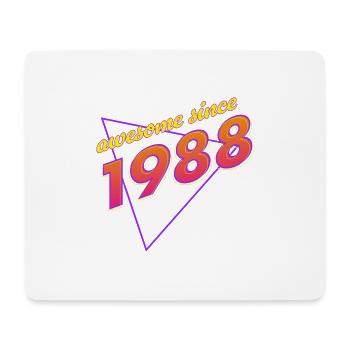 Rétro - Awesome since 1988 - Tapis de souris (format paysage) - blanc - Devant