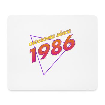 Rétro - Awesome since 1986 - Tapis de souris (format paysage) - blanc - Devant