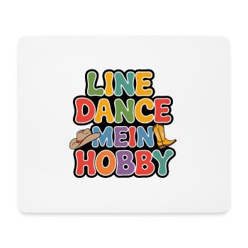 Line Dance mein Hobby - Mousepad (Querformat) - Weiß - Vorne