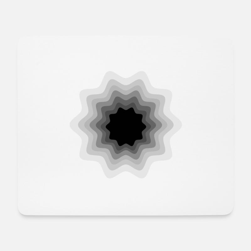 Black hole - Mouse Pad (horizontal) - white