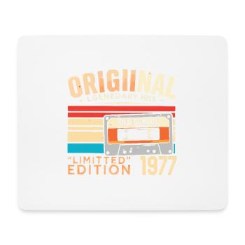 Original 1977, Legendary since 1977 Vintage 1977 - Mouse Pad (horizontal) - white - Front