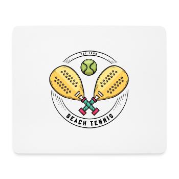 Ich kann kein Padel haben - Mousepad (Querformat) - Weiß - Vorne