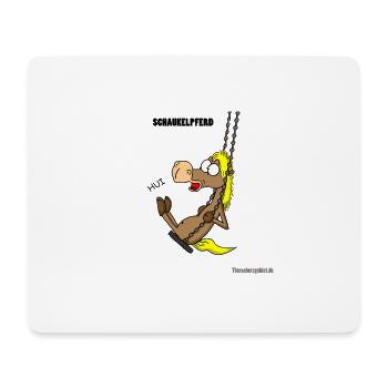 Schaukelpferd - Mousepad (Querformat) - Weiß - Vorne