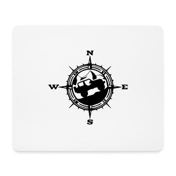 Mountain For Jeeps - Mousepad (Querformat) - Weiß - Vorne