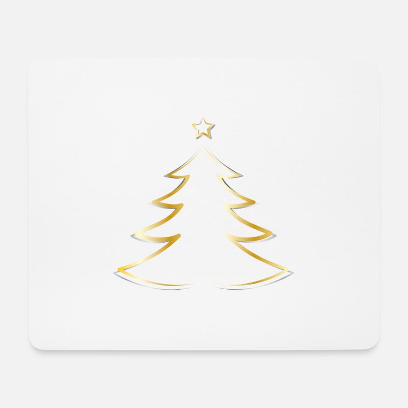 Frohe Weihnachten - Mousepad (Querformat) - Weiß