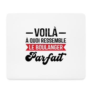Voilà à quoi ressemble le boulanger parfait - Tapis de souris (format paysage) - blanc - Devant