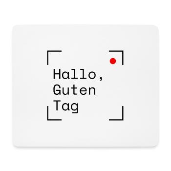 Hallo, Guten Tag - Mousepad (Querformat) - Weiß - Vorne