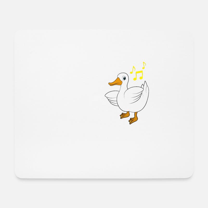 Ente tanzen Spruch Aus dem Weg ich muss tanzen! - Mousepad (Querformat) - Weiß