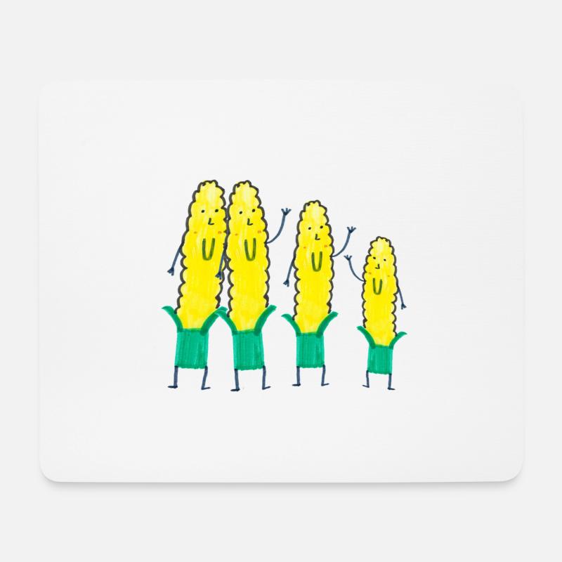 Einen schönen Herbst! Ja, es ist MAIS! - Mousepad (Querformat) - Weiß