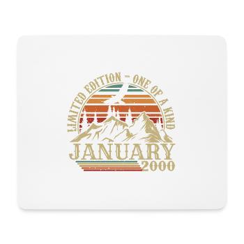 January 2000 - January 2000 Birthday Gift - Mouse Pad (horizontal) - white - Front