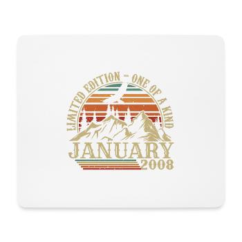 January 2008 - January 2008 Birthday Gift - Mouse Pad (horizontal) - white - Front
