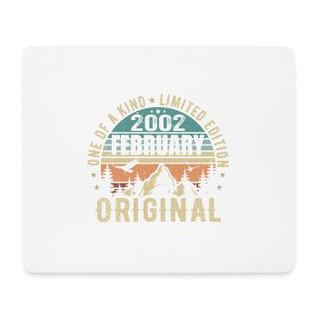23rd Birthday Original Year February 2002 - Mouse Pad (horizontal) - white - Front