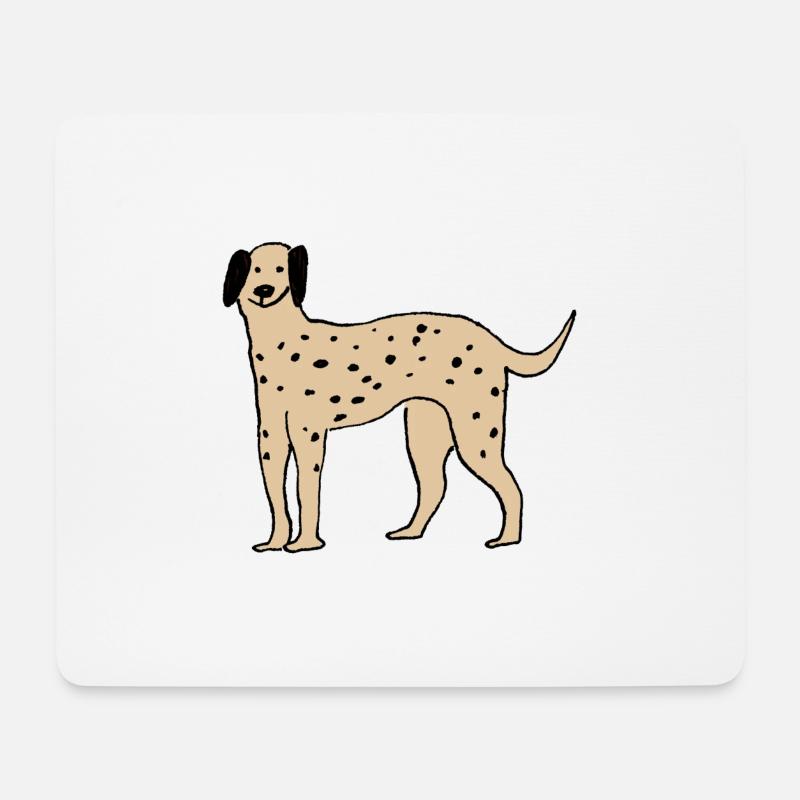 Dalmatiner - Mousepad (Querformat) - Weiß