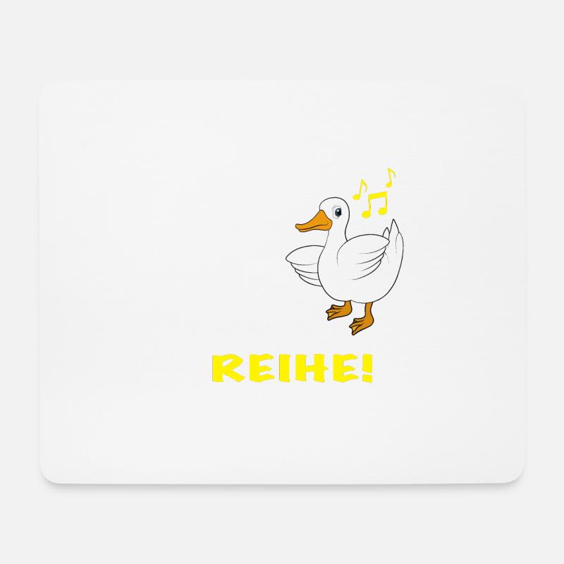 Ente tanzen Spruch Tanz' aus der Reihe - Mousepad (Querformat) - Weiß