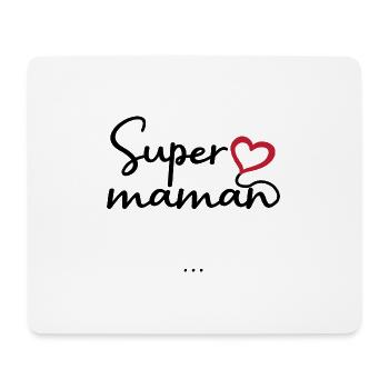 Super maman personnalisés - Tapis de souris (format paysage) - blanc - Devant