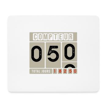 50 YEARS ON THE COUNTER Gift ideas 50th anniversary - Mouse Pad (horizontal) - white - Front