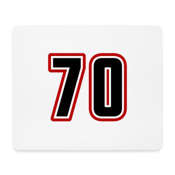 70 number symbol - Mouse Pad (horizontal) - white - Front