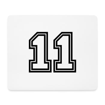 11 Number symbol - Mouse Pad (horizontal) - white - Front