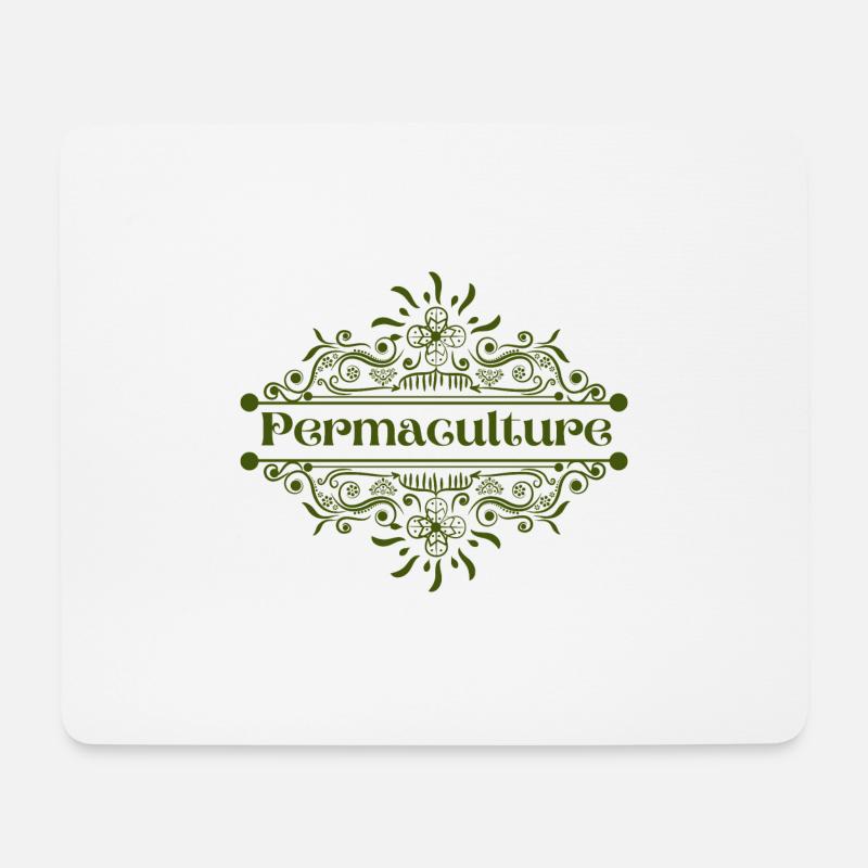 Permakultur - Mousepad (Querformat) - Weiß