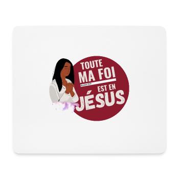 Foi en JESUS - Tapis de souris (format paysage) - blanc - Devant