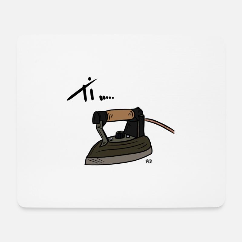 YOU..... IRONING - Mouse Pad (horizontal) - white