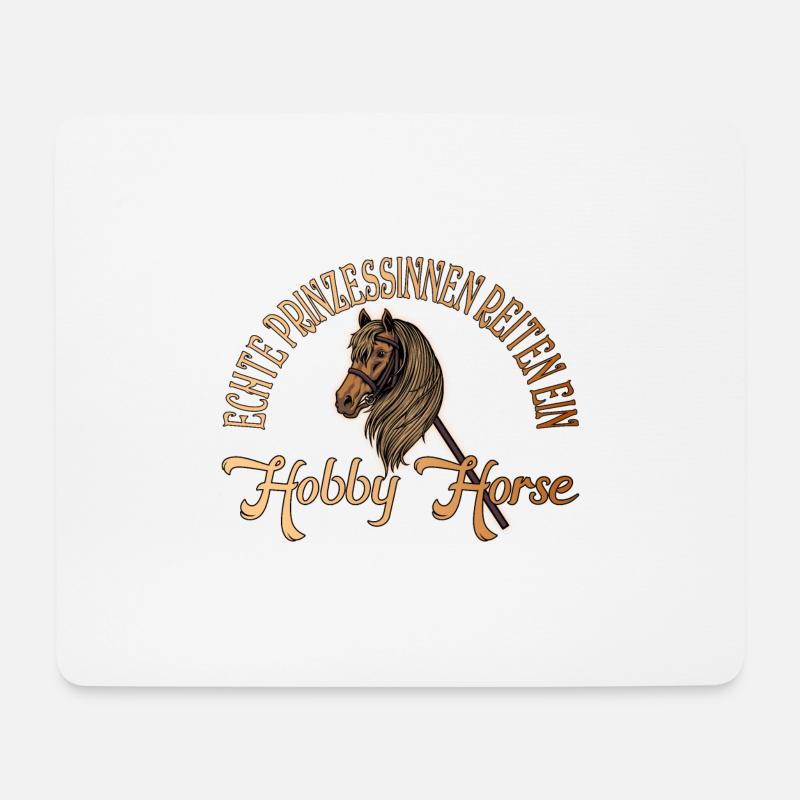 Hobby Horse Steckenpferd Horsing Pferde Geschenk - Mousepad (Querformat) - Weiß