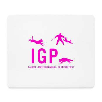 IGP Hundesport - pink - Mousepad (Querformat) - Weiß - Vorne
