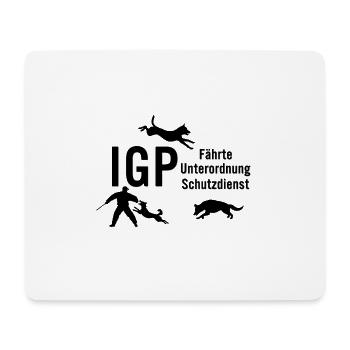IGP Hundesport - Black - Mousepad (Querformat) - Weiß - Vorne