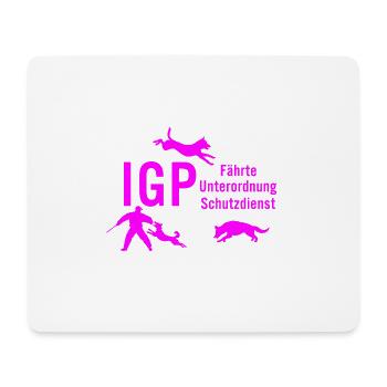 IGP Hundesport - pink - Mousepad (Querformat) - Weiß - Vorne